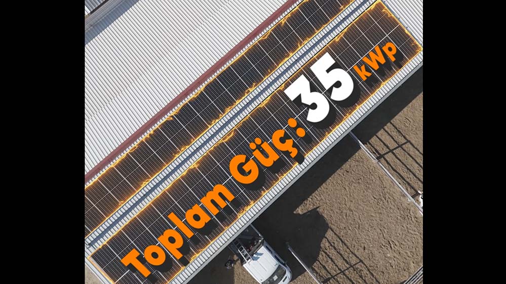 Korkuteli - ANTALYA da 35 Kwp Tesis GES Kurulumu